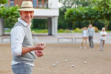 Boccia spielen
